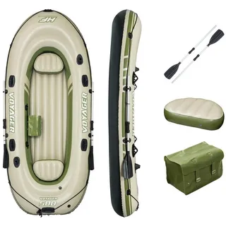 BESTWAY 348×141cm Schlauchboot 3 Personen mit Paddel aufblasbar Bestway Voyager 500