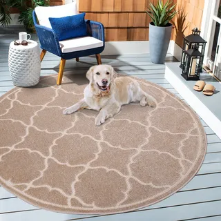 Sanat Berlin Outdoor-Teppich Ø 150 cm 6 mm Beige