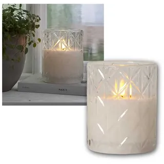 Star Trading LED-Kerze Flamme Romb 1 St. weiß