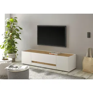 Home Affaire City/Giron Lowboard 170 cm Weiß Holz