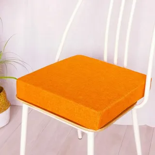 Stuhlauflage,Quadrat Sitzkissen,Sitzerhöhung Stuhl Auflage,Gefüllte Schwamm,Rutschfest Stuhlkissen mit Reißverschluss für Büro-Stuhl Esszimmerstuhl Gartenstuhl,Sitzauflage Gestepptes G 45x45x8CM
