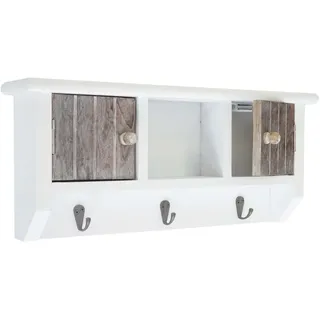 Mendler Schlüsselbrett HWC-A48 0 x 0 cm Braun/Weiß