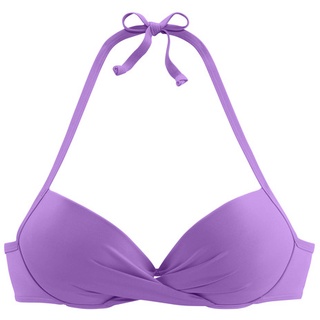 S.Oliver Push-Up-Bikini-Top Damen lila Gr.38 Cup C