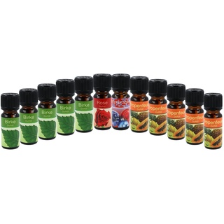 com-four® 12x duftende Öle, Duftöl für Duftlampen, Duftlichter, Diffusor und Duft-Stövchen - Duftöle in den beliebtesten Duftrichtungen [Auswahl variiert] (12x Duft-Mix)