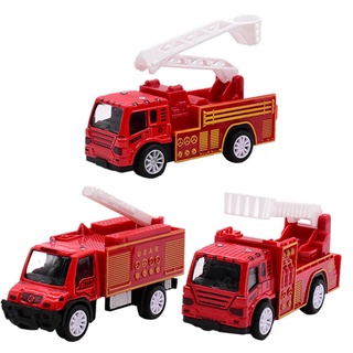 OCDSLYGB 3 Pcs Feuerwehrauto Set Spielzeug,Legierung Modelle Autos Toy,Feuerwehrauto Groß Truck Autotransporter,Fahrzeug Feuerwehrmann Spielzeug,Geschenk Für Kinder