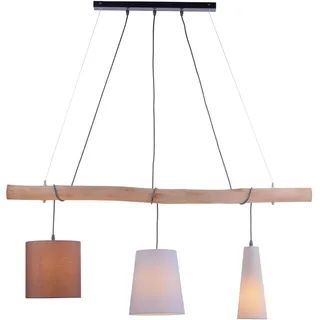 just light. Damian 1-flg. E27 60W braun Holz