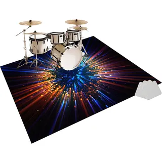 Elektrisches Schlagzeug Teppich - Akustik Schlagzeugteppich - Drum Rug - Schallschutzmatte Rutschfeste Trommel Teppiche - Schallschutz Teppichmatte - Music Carpet Schlagzeug Matte 100 x 80 cm