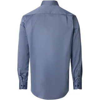 Businesshemd VENTI "VENTI Businesshemd extra langer Arm 69cm uni", Herren, Gr. 52, Normalgrößen, blau, 100% Baumwolle, unifarben, comfort fit, Hemden