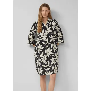 s.Oliver A-Linien-Kleid Gemustert Schwarz 36