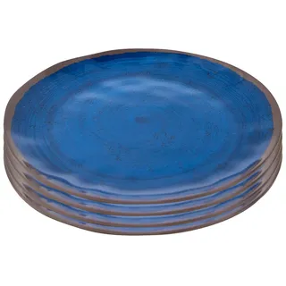 Bo-Camp Frühstücksteller Halo Ø23 cm blau 4er Set
