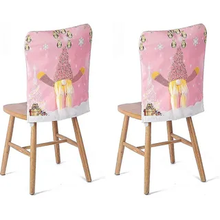 Set Mit 2 Bedruckten Stuhlhussen Für Weihnachten, Für Zuhause, Küche Und Weihnachtsfeiern (a1) (hocker Nicht Enthalten)