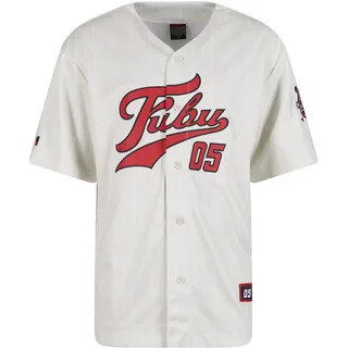 FUBU Langarmhemd Weiß / Rot S
