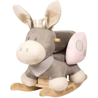 Nattou Schaukeltier Esel Cappuccino, 10 - 36 Monate, 60 x 39 x 50 cm, Rosa