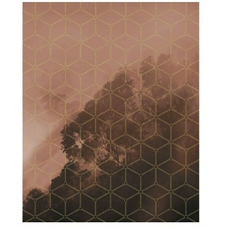 Komar Pure Fototapete Golden Grid  (2 -tlg., B x H: 200 x 250 cm, Vlies)