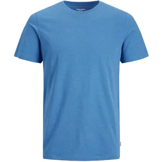 Jack & Jones Herren Rundhals T-Shirt JJEORGANIC Regular Fit French Blau 12222887 XXL