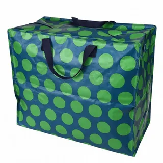 Rex London XXL Aufbewahrungstasche 55 x 48 x 28 cm aus Polyester Blau/Grün