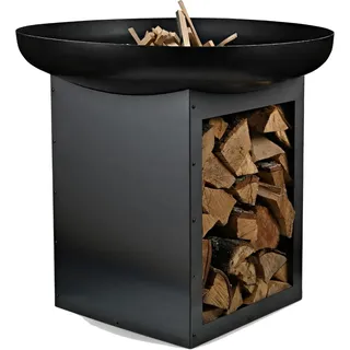 Feuerschalen, Feuerschale Ø 100cm - Feuerstelle für den Garten, Terrasse und Balkon, Feuertonne und Feuerkorb (74 cm höhe)