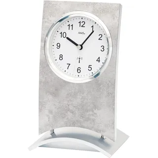 Funktischuhr AMS "F5158", silber (silberfarben), Tischuhren