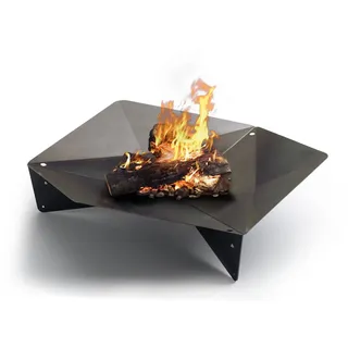 höfats - TRIPLE 120 Feuerschale - Design-Feuerstelle und Grill - für Terrasse und Garten - Corten-Stahl mit Rost-Optik