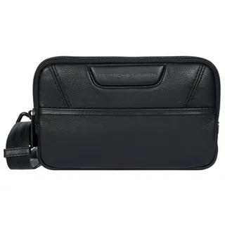 Porsche Design Roadster Evo Travel Pouch Umhängetasche 24,5 cm Leder Schwarz