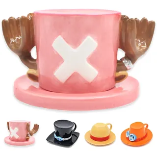 One Piece Tasse, One Piece Chopper Anime Tasse, One Piece Merch, Anime Tasse Kaffeetasse für Zuhause und Büro, Jubiläum, Geburtstag, Weihnachten (Chopper)