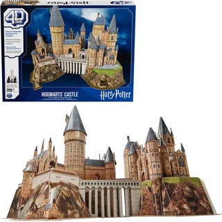 Spin Master 3D-Puzzle 4D Build - Harry Potter - Hogwarts Schloss, 209 Puzzleteile bunt
