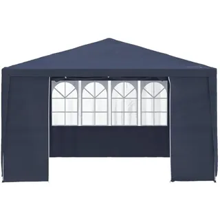 vidaXL Profi-Partyzelt 4 x 4 m inkl. Seitenteile blau
