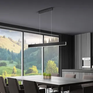Helestra NEX 1-flg. 200 cm eckig schwarz