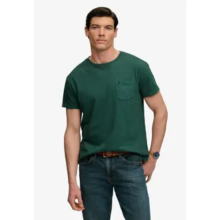 Superdry "COTTON CLASSIC LINEN PKT TEE" Baumwollmischung, relaxed fit aus luftig leichtem Baumwoll-Leinen-Mix