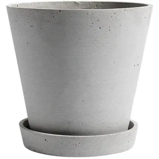 Blumentopf | Flowerpot with Saucer - Grey - X-Large