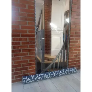 Famanu Zugluftstopper für Türen und Fenster - Schutz gegen Kälte - Blau - 120 x 10 x 10 cm