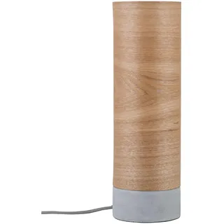 Paulmann 79664 Neordic Tischleuchte Skadi max. 1x20W Tischlampe für E14 Lampen Nachttischlampe Holz/Grau 230V Holz/Beton ohne Leuchtmittel