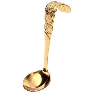 Gräwe Sahnelöffel Edelstahl gold