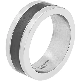 Tom Tailor Herren Ring Edelstahl Schwarz Gr. 60
