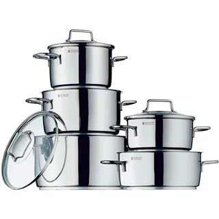 WMF Kochtopfset, Metall, 6-teilig, 16 cm,20 cm,16 cm, 1,9 L,3,3 L,5,7 L,1,4 L,1,5 L,2,5 L, 30x27x53 cm, Kochen, Töpfe, Topfsets