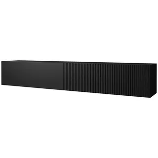Mirjan24 Capital TV-Lowboard 200x31 cm Schwarz Holzwerkstoff