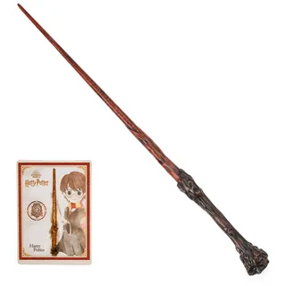 Spin Master Wizarding World Harry Potter - Authentischer Harry Potter Zauberstab aus Kunststoff mit Zauberspruch-Karte, ca. 30,5 cm, Spielzeug für Kinder ab 6 Jahren, Fanartikel