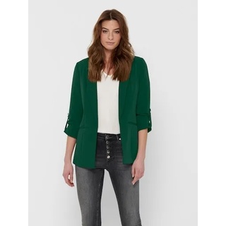 Kurzblazer ONLY "ONLKAYLE-ORLEEN 3/4 BLAZER TLR NOOS" Gr. 34 (XS), grün (dark green) Damen Blazer