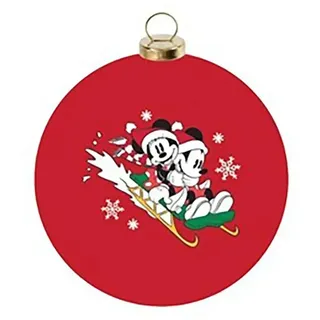 Disney Weihnachtskugel Mickey & Minnie Ø 15 cm Rot