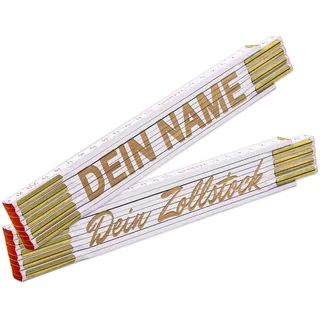 Zollstock mit Name personalisiert - Meterstab mit Gravur/individuelles und persönliches Geschenk mit Wunschtext personalisiert/Laserbeschriftung (Standard)