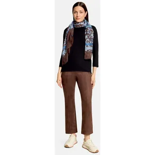 Betty Barclay Basic-Schal mit Animalprint in Blau/Braun | Gr.: onesize