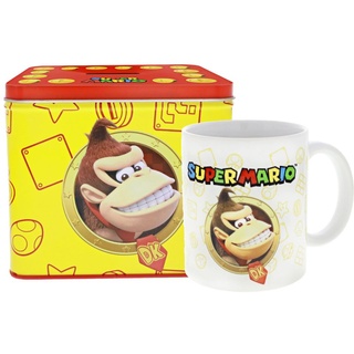 Nintendo Super Mario Donkey Kong Tasse Cup Becher mit Spardose Münzbox 554673