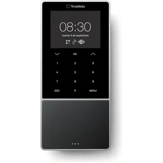 TimeMoto TM-818 SC Zeiterfassungsterminal, Kopplung mit kontaktlosen Smart Access Cards, RFID Badge/Schlüsselanhänger, PIN, bis zu 2.000 Benutzer...