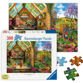 Ravensburger Puzzle 16787 - Die Oase des Gärtners - 300 Teile Large Pieces, Puzzlespaß mit großen Puzzleteilen für die ganze Familie