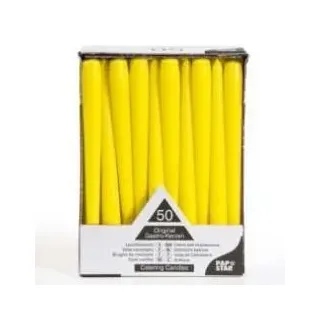 Papstar 50 STARPAK Kerzen gelb