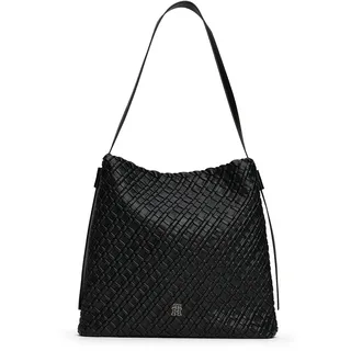 Tommy Hilfiger TH Braided Schultertasche Kunstleder Black