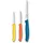 Gemüse-/Tomaten-/Frühstücksmesser 3-tlg. gelb/orange/blau