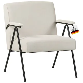 Albatros International Albatros Designer Vintage Sessel Stanford, mid Century modern, hochwertiger Cord Stoff Bezug in sehr bequeme S-Federn, Relaxsessel Loungesessel für Wohnzimmer, Schlafzimmer oder als Fernsehsessel