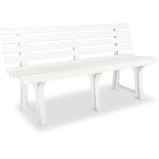 vidaXL Gartenbank 145,5 x 49 x 74 cm Weiß