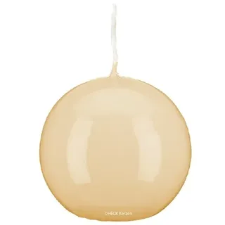 Kopschitz Kerzen Kerzen Kugelkerzen Klarlack Hochglanz Vanille, Ø 60 mm, 16 Stück